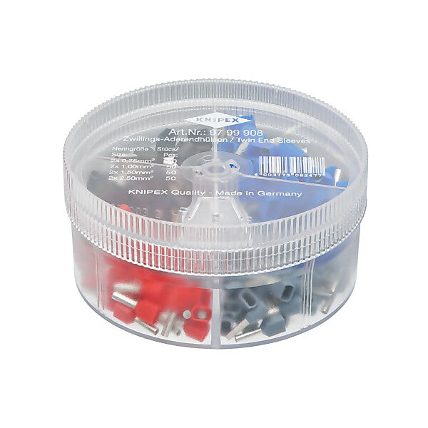 KNIPEX Sortimentsboxen 200 Twin-Aderendhül. 97 99 908